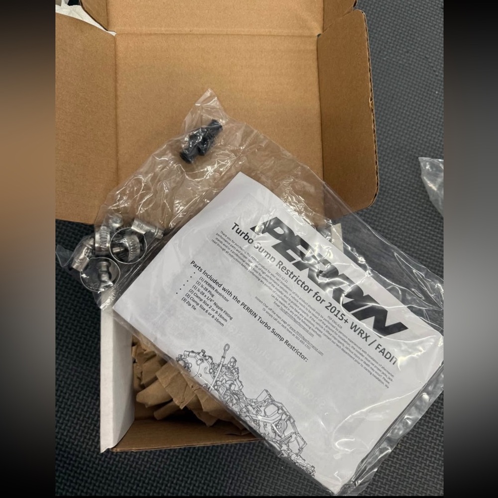 Perrin Turbo Sump Restrictor for FA/DIT Engines